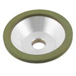 sourcing map 75% 240 Grit Resin Bond Bowl Shape Diamond Grinding Wheel Grinder 100mm x 32mm