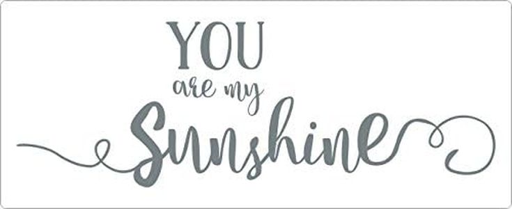 Wall Decor Plus More WDPM3759 You are My Sunshine Wall Decal Vinyl Stickers for Nursery Decor, 33 x 11, Storm Gray