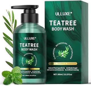 Gel douche à l'arbre à thé - Pour l'acné du dos, le pied d'athlète et les odeurs corporelles, gel douche antifongique à l'huile de menthe poivrée et à l'huile d'eucalyptus, 300 ml