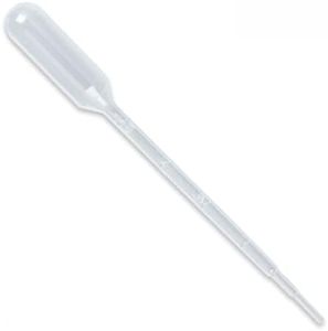 1 mL Transfer Pipettes with Graduations, Polyethylene Plastic, Disposable, 0.25 mL Graduation Interval (Pack of 500)