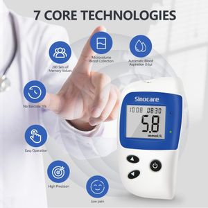 Sinocare Blood Glucose Meter – mmol/L Diabetes Testing Device