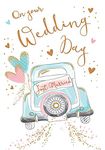 Piccadilly Greetings Modern Wedding Card Wedding - 7 x 5 inches