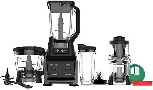 Ninja Blender/Food Processor with Intelli-Sense Touchscreen, 1200-Watt Smart Sensor Base, Spiralizer, 72oz Pitcher, 64oz Bowl, and 24oz Cup (CT682SP)