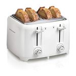 Hamilton Beach 4 Slice Toaster, White, 24218