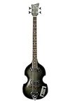 De Rosa 4 String Vintage Violin Beatle Electric Bass Hollow Body Silverburst