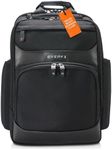 Everki Onyx Premium Business Executive 17.3-Inch Laptop Backpack, Ballistic Nylon and Leather, Travel Friendly (EKP132S17), Black