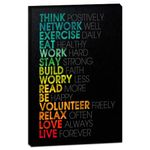 Motivational Canvas Positive Wall Art Inspirational Office Wall Art Poster Quotes Canvas Artwork Picture Print Framed for Home Living Room Work Place Gym Bedroom Wall Decor - 12" Wx18 H