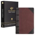 KJV Giant Print Full-Size Bible Two-Tone Brandy/Brown Full Grain Leather