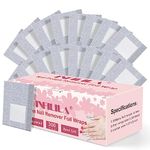 Gel Nail Polish Remover - 300PCS INFILILA Gel Polish Remover Foil Nail Wraps for Nails, Soak Off Gel Remover with Larger Cotton Pad for Removing Nail Polish at home