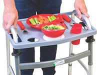 Essential Medical Supply Molded Walker Tray for Mobility Use with Cup Holder for Transport - Fits Most Walkers