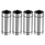 sourcing map LM16UU Extra Long Linear Ball Bearings, 16mm Bore Dia, 28mm OD, 70mm Length (Pack of 4)