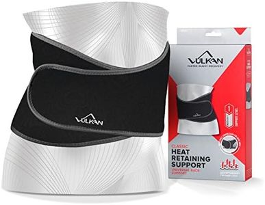VULKAN Classic Back Support, One Size, Universal Fitting Lumbar Support Brace for Muscle Pain and Posing, Lower Back Belt for Lumbosacral Stability, One Size
