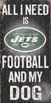 Fan Creations N0640-NYJ: New York Jets Football and My Dog Sign