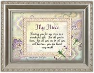 My Niece You are Loved Champagne Silver 5 x 7 inch Framed Art with Easel Back