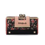 Gladdon Lady Women Retro Purses Floral Butterfly Pattern Buckle Wallets Card Holder Bag Gifts