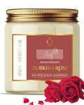 ThinkArtDecor Scented Soy Wax Candle, 450 gm, 35-40 Hrs| Luxury Aroma Therapy Votive Jar with 2 Aromatic Tea Lights | Scented Candles for Home Decor Gift Set | Fragrance Turkish Rose