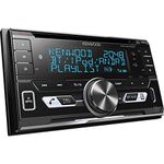 JVC Kenwood DPX-5100BT Double DIN Receiver with Bluetooth and iPod/iPhone Control Black