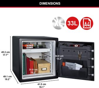 Master Lock Fireproof Waterproof Safe – 33.6L Security Chest