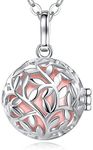 EUDORA Harmony Ball Tree of Life Pendant, Bola Harmony Ball Chain, Angel Caller Necklace Jewellery Chain Women's Girls Mother Daughter Women Teacher 76.2 cm