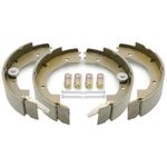 RV Murts 2 Pairs 10" x 2-1/4" Self Adjusting Electric Trailer Brake Shoes Replacement Kits for 2300-3500 lbs Trailer 4 Holes Brake Assembly with Springs&Pins, Trailer Axle Hub Accessories.