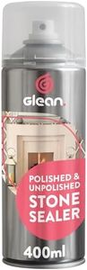 GLEAN Stone Sealer Spray | 400ml | Natural & Manmade Sealer For Marble, Granite, Limestone, Slate, Quartz | Waterproof Patio Sealant | Block Paving Sealant | Easy Stone Spray Paint.