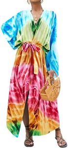 Bsubseach Kimono Cover Ups for Swimwear Women Boho Swimsuit Coverup Beach Duster Long Summer Cardigan Tie Dye