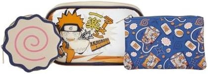 Bioworld Naruto Ichiraku Ramen Travel Cosmetic Bags - Set of 3