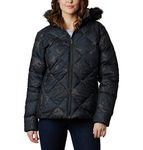 Columbia Women's ICY Heights Ii Down Jacket Down Coat, Black Leafscape Print, L