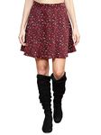 SERA Polyester Western Skirt Burgundy