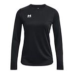 Under Armour Women's UA Challenger Train LS, Long Sleeve Sports Top for Women, Lightweight Long Sleeve Top, Women's Football Top Black