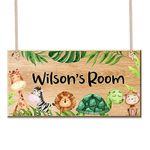 Personalised Bedroom Door Signs Wooden Bedroom Room Decor Customise Gifts for Christmas Bedroom Door Signs with Children's Names Door Sign Plaques for Son Daughter Nephew Kids Toddler(Design 3)