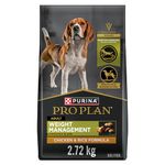 Purina Pro Plan Weight Management Dry Dog Food, Shredded Blend Chicken - 2.72 kg Bag