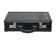 Reo Leather Briefcase Bag for Men (Black)