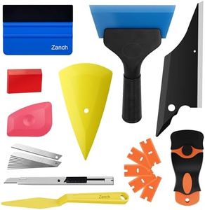 Zanch Window Tint Kit, 24pcs Professional & Easy-to-Use Window Tinting Tools for Car or Home - Includes Tint Squeegee, Felt Squeegee, and Cutting Knife for Window Film Installation