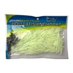 Wild.life 4.8cm 50pcs/lot Luminous Green Trout Bass Crappie Scented Micro Fishing Bait Soft Lure Worms Glow Shrimps