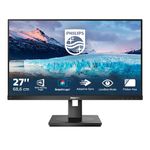 PHILIPS 272S1AE - 27 Inch FHD Monitor,75Hz, 4ms, IPS, Height adjust, Speakers, FlickerFree, AdaptiveSync (1920 x 1080, 250 cd/m², HDMI/VGA/DP/DVI-D)