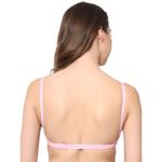 Bewild Full Coverage Non Padded Backless Transparent Strap Bra for Women and Girls/Ladies/Black/Cotton/Casual/t-Shirts/Everyday/Regular/Bras (B, Baby Pink, 38)