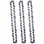 Abroman 3 Pack S62 18 inch Chainsaw Chain 3/8" Pitch .050" Gauge 62 DL for Craftsman Homelite Echo CS370 CS370F CS400 Poulan Pro 2050 2055 P3818 P3314 Remington RM4214 RM4216 RM4218 Saw