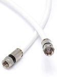 VA Antiques RG-6 Coaxial DTH Cable Wire 50 Meter for All DTH Antenna Dish TV with 2 F type connector and 50 Cable Clips.