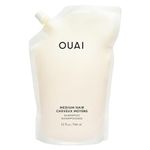 OUAI Medium Shampoo Refill - Sulfate Free Shampoo with Coconut Oil, Babassu, Kumquat Extract and Keratin - Strengthens, Nourishes and Adds Shine - Paraben and Phthalate Free Hair Care Products - 32 oz