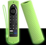 PIUAMUNKJ for 2023 Fire TV Stick 4K Max (2nd Gen) /Omni Series/Insignia/Toshiba/Fire TV 2-Series/4-Series- Alexa Voice Remote Control Silicone Cover with Lanyard（Luminous Green）