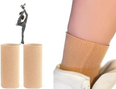 YamerSK8 Ankle Gel Sleeves, Padded Skate Socks for Figure Skating, Hockey, Skateboard,Roller Skating, Gel Pads for Ice Skating boots, 2(Two) Ankle Gel Sleeves