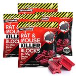 CritterKill Rat & Mouse Killer Poison Blocks 300g – EXTRA STRENGTH (1200g)