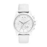 Armani Exchange Unisex AX1325 Outerbanks Analog Display Analog Quartz White Watch