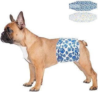 Dono Couches pour Chiens Mâles,20 pièces,Couches pour Chiens,Couche Chien Male Incontinent,Couches pour Pipi,Super Absorbant,Etanchéité,Miction excitée, Chaleur, Problèmes de marquage,XS,S,M,L