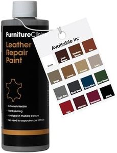 Furniture Clinic Leather Repair Paint | 2-in-1 Seal and Color | Use on Scratches, Tears, and Holes in Car Seats, Furniture | Quick and Easy Leather Repair Kit for Furniture (Dark Grey, 500ml / 17oz)