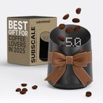 Subminimal Subscale Digital Dosing Cup with LED Display – Sleek & Precise Scale - Dosing & Brewing Accessories, Measures Coffee Grounds for Espresso - Coffee Lover Gifts - Black