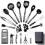 Smirly Silicone Kitchen Utensils Set with Holder: Silicone Cooking Utensils Set for Nonstick Cookware, Kitchen Tools Set, Silicone Utensils for Cooking Set Kitchen Set for Home Kitchen Accessories Set