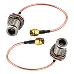 urcianow SMA Male to N Female Bulkhead with Waterproof O-Ring RG316 Cable 7.8Inch N to SMA Male Coaxial Adapter Cable 50Ohm Low Loss N Type to SMA Cable for Router Antenna Signal Enhancer Adapter