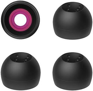 JVC EP-FX10 Spiral Dot Earpieces – Set of (4) Eartips, Sizes Small Through Large, Fits Many JVC Models (Medium)